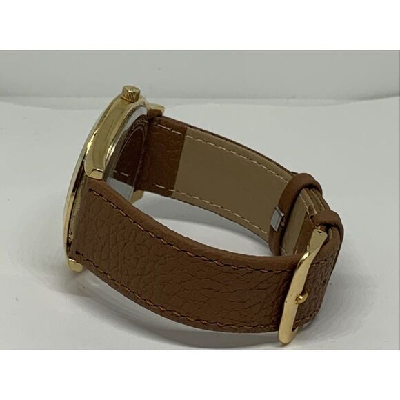 Michael Kors Slim Runway MK3179 Women's Brown Leather Analog Dial Watch WFH211 - Picture 11 of 11